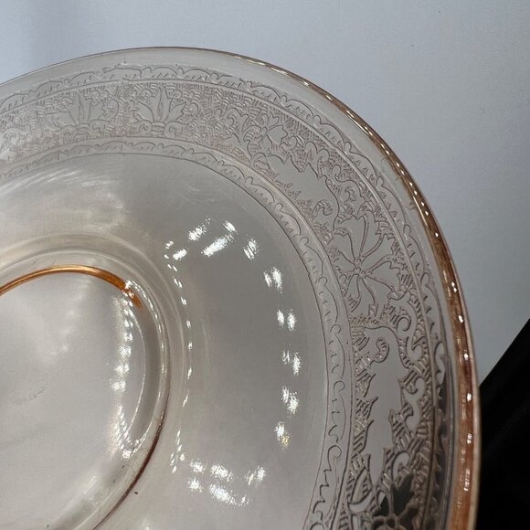 Fostoria Amber #273 Royal Glass Etched Saucer Saucers 1922-33 Lady Leg 869 Opti - Picture 6 of 8